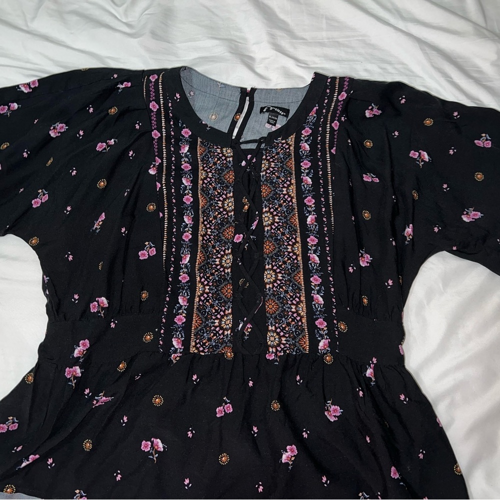 Art Class Girls Floral Blouse